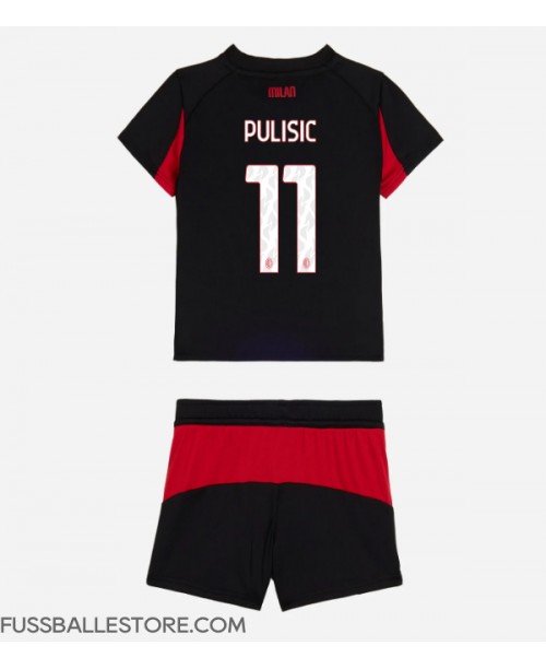 Günstige AC Milan Christian Pulisic #11 Heimtrikotsatz Kinder 2025-26 Kurzarm (+ Kurze Hosen) Günstige AC Milan Christian Pulisic #11 Heimtrikotsatz Kinder 2025-26 Kurzarm (+ Kurze Hosen)